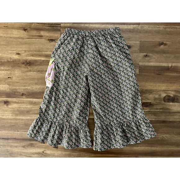 Matilda Jane Vintage House Of Clouds Brown Floral Audrey Ruffles Pants Cotton 6 - Picture 7 of 8
